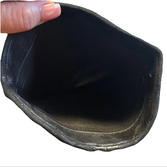 Cole Haan Nike Air Kennedy Black Leather Heeled Boots Women Size 7 B - Picture 11 of 11